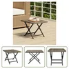 The Living Store Klapptisch Grau 45x35x32 cm Poly Rattan Produktbild-Vorschau 8