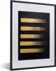 MuchoWow® MuchoWow® Gerahmtes Poster Goldene Streifen auf Produktbild-Vorschau 1