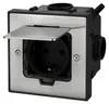 Edelstahl Einbausteckdose IP44 mit Klappdeckel I Serie AP-1 Produktbild-Vorschau 3