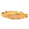 Runde Gold Serviertablett 20cm Fächerförmig Wellenform Produktbild-Vorschau 4