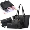 MODFU 4-in-1 Damen Handtaschen & Geldbörsen Set,Kunstleder, Produktbild-Vorschau 1