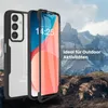 A phone case and phone are displayed in front of a mountainous landscape. Produktbild-Vorschau
