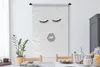 MuchoWow® Wandteppich Wandbehang Augen - Lippen - Schwarz - Produktbild-Vorschau 3