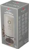 The image shows the retail packaging for a portable coffee grinder. The packaging is predominantly gray with white text and graphics. A depiction of the coffee grinder is prominently featured on the front of the box, along with coffee beans scattered aroun Podgląd zdjęcia produktu