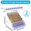 2 organizadores acrílicos para esmaltes de uñas con 6 Vista previa de la imagen del producto 2
