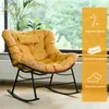CCLIFE Schaukelstuhl Schaukelsessel Extra groß Wohnzimmer Produktbild-Vorschau 3