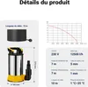 Wiltec Pompe à eau immergée à aspiration plate 550 W – Voir les images du produit 3