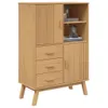 Credenza OLDEN Brown 85x43x125 cm in legno massiccio di Anteprima dell’immagine prodotto 2