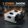Sommertal DF3600 Doppel Fritteuse mit Öl 2x 3L 2x 1800W – Produktbild-Vorschau 3