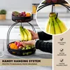zuppiera di frutta a 2 livelli con porta-banane, cesto per Anteprima dell’immagine prodotto 3