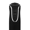 Close-up of the handle of a black immersion blender with silver accents and control buttons. Anteprima dell’immagine prodotto