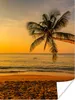MuchoWow® Poster Palme - Strand - Sonnenuntergang - Meer Produktbild-Vorschau 1