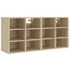 vidaXL Schuhregale 2 Stk. Sonoma-Eiche 52,5x30x50 cm Produktbild-Vorschau 4