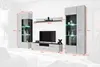 Living room furniture set with a TV stand, display cabinets, and a shelf. Produktbild-Vorschau