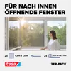 2x tesa Pollenschutzgitter Fenster ohne Bohren grau 98% Produktbild-Vorschau 3