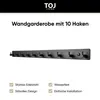 TOJ Living Wandgarderobe - 67CM - 10 Haken - Kleiderhaken - Produktbild-Vorschau 3