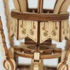 A close-up view of a wooden 3D puzzle model of a hot air balloon. Produktbild-Vorschau