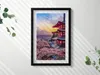 Japanisches Bauwerk– Wandbild mit Rahmen – Gerahmtes Bild  Produktbild-Vorschau 2