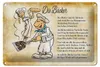 Blechschild Spruch 30x20cm Die Bäcker und die Bäckerin Produktbild-Vorschau 1