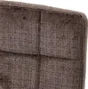 A close-up view of the textured brown fabric of a bar stool. Podgląd zdjęcia produktu