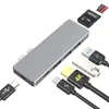 dodocool 7-in-2 USB-C-Hub-Adapter aus Aluminiumlegierung Produktbild-Vorschau 3