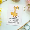 Mr. & Mrs. Panda Postkarte Fuchs Blindheit - Weiß - Produktbild-Vorschau 2