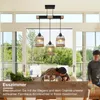 Rosikey 3-Flammig Rattan Pendelleuchte Esstisch Lampe - Produktbild-Vorschau 8