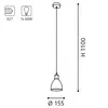Eglo 49492 Priddy 1 Lampada a sospensione vintage in Anteprima dell’immagine prodotto 13