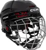 A black CCM Tacks 70 Helm Combo Bambini with a silver cage. Náhľad obrázku produktu