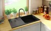 PRIMAGRAN Spülbecken Alles Schwarz 90x50cm, Granitspüle 1 Produktbild-Vorschau 7