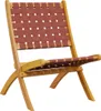 vidaXL Klapstoelen, 2 stuks, rode massief acaciahout en Productafbeelding-voorbeeld 3