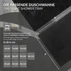 LuxeBath piatto doccia 90x70cm Nero Piatto doccia SMC extra Anteprima dell’immagine prodotto 5