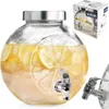 Glasbehälter mit Zapfhahn für Getränke, Limonade, Zitrone, Produktbild-Vorschau 1
