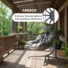 AREBOS Hängesessel mit Gestell Hängekorb Hängeschaukel Produktbild-Vorschau 5