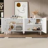Merax Sideboard géométrique 4 portes, commode de salle à Voir les images du produit 5