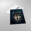 Bilder auf glas - Einteilig - Wolf Dunkel Grafik - 50x70cm Produktbild-Vorschau 2