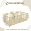 Crazy Pine Kinderbett 90x200 cm – Natürlichem Holz - Produktbild-Vorschau 2