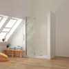 AICA 80x185cm Schwenktür mit Seitenteil，6mm NANO Produktbild-Vorschau 2