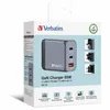 Chargeur Verbatim GNC-64 GaN 65 W 2xUSB-C PD, 1xUSB-A QC Voir les images du produit 8