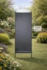 Stele Metall grau Sichtschutz "Uni" Windschutz Dekowand Produktbild-Vorschau 2