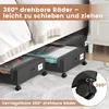 2 Stück Unterbett-Aufbewahrungsboxen mit Rollen, 50 L, 16 Produktbild-Vorschau 3