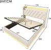 A diagram of a bed with dimensions indicated. Náhľad obrázku produktu