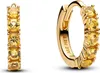 PANDORA Damen Huggie Creolen, Timeless, vergoldet Produktbild-Vorschau 1