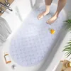 Tapis de baignoire ovale antidérapant 68x38cm Lavable en Voir les images du produit 1
