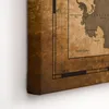 Hochwertige Canvas Weltkarte mit Kork-Pinnwand - 120x80 cm Produktbild-Vorschau 3