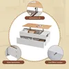 Sweiko 100x50x40cm couchtisch Höhenverstellbarer Produktbild-Vorschau 6