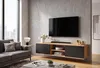 Fernsehschrank TV-Lowboard KING HÄNGEND Craft Eiche/Schwarz Produktbild-Vorschau 2