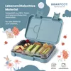 Brotdose Kinder mit Fächern, BPA frei, Lunchbox, Bento box, Produktbild-Vorschau 4