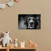 MuchoWow® Poster Tierprofil Labrador Hund in schwarz und Produktbild-Vorschau 6