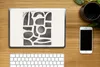 MuchoWow® Laptop Aufkleber Sticker Cover Abstrakt - Formen Produktbild-Vorschau 2